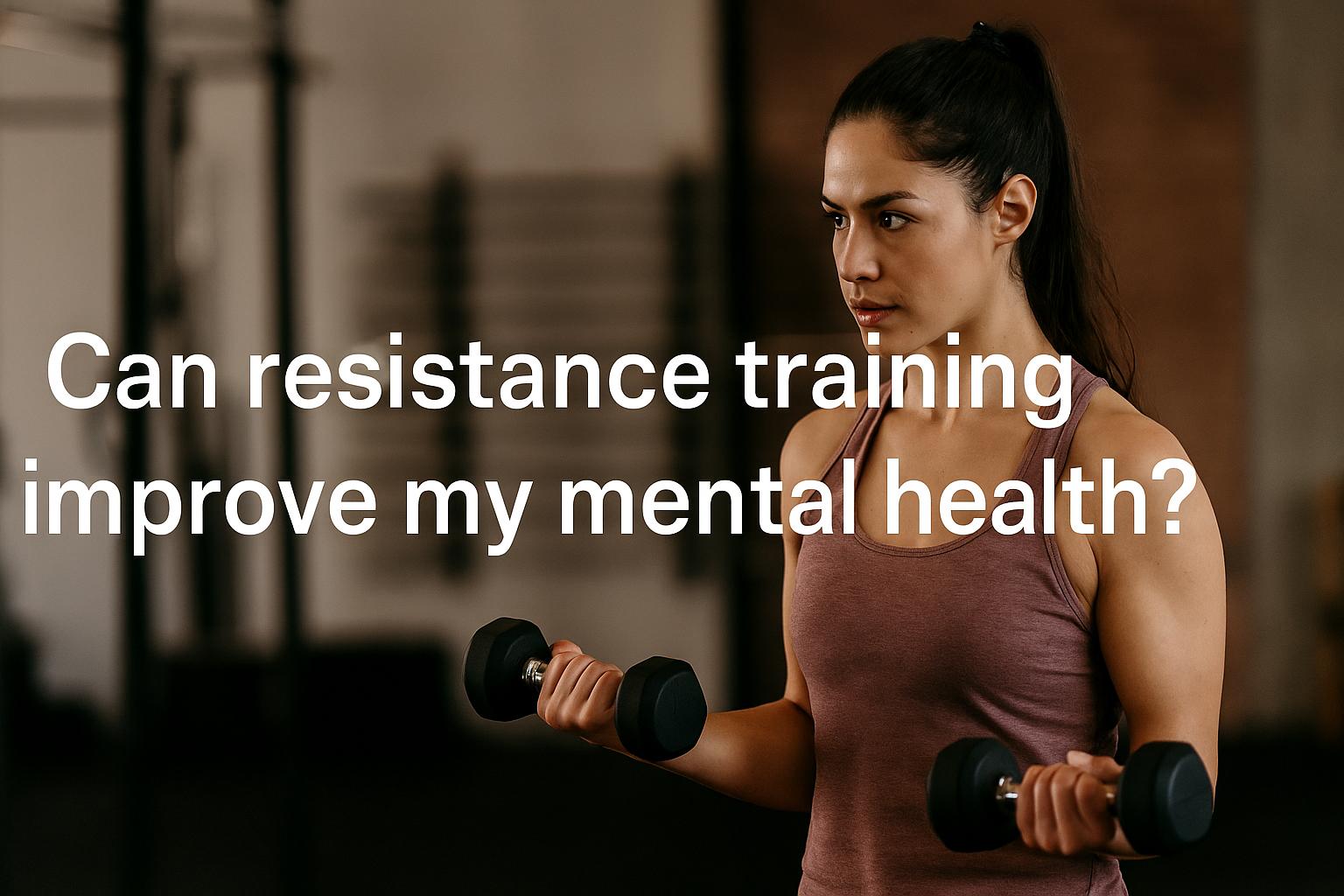 Can resistance training improve my mental health?