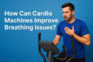 How can cardio machines improve breathing issues?