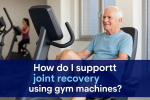 How do I support joint recovery using gym machines?