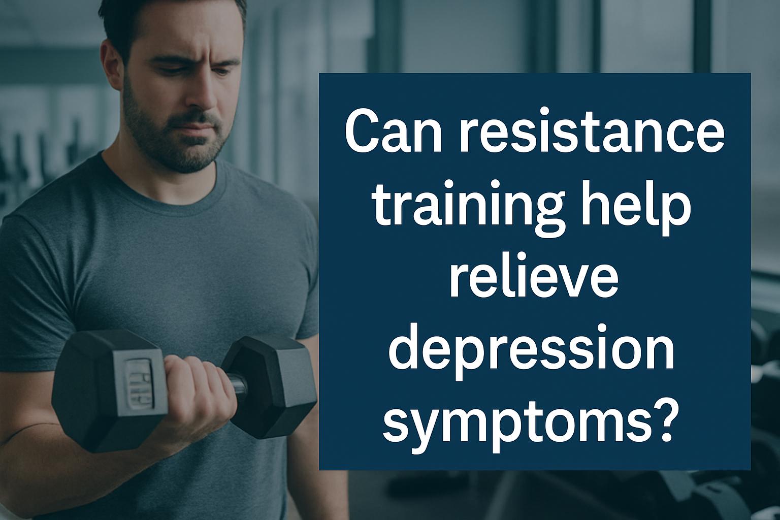 Can resistance training help relieve depression symptoms?
