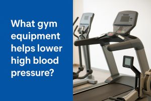 What gym equipment helps lower high blood pressure?