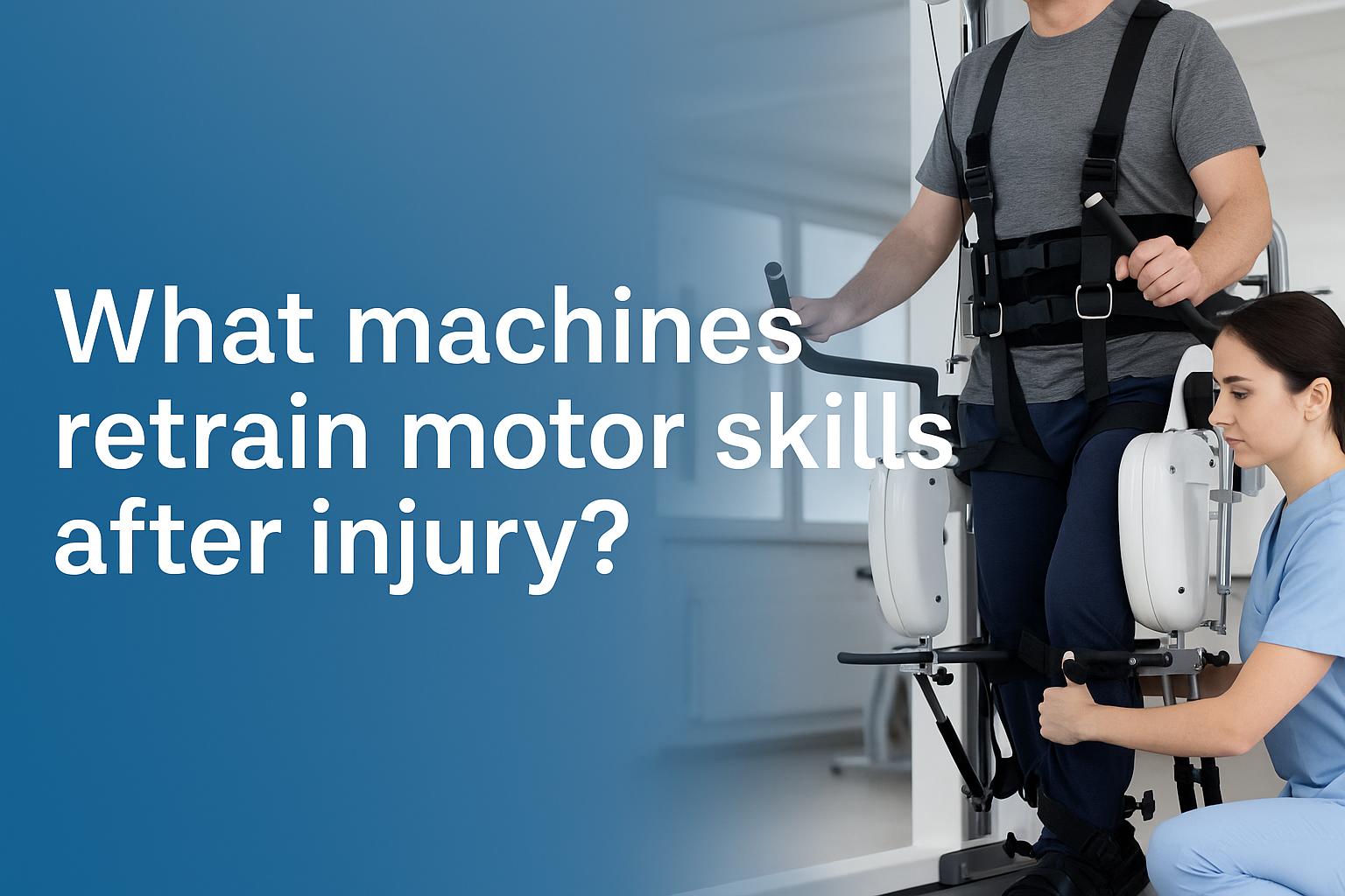 What machines retrain motor skills after injury?