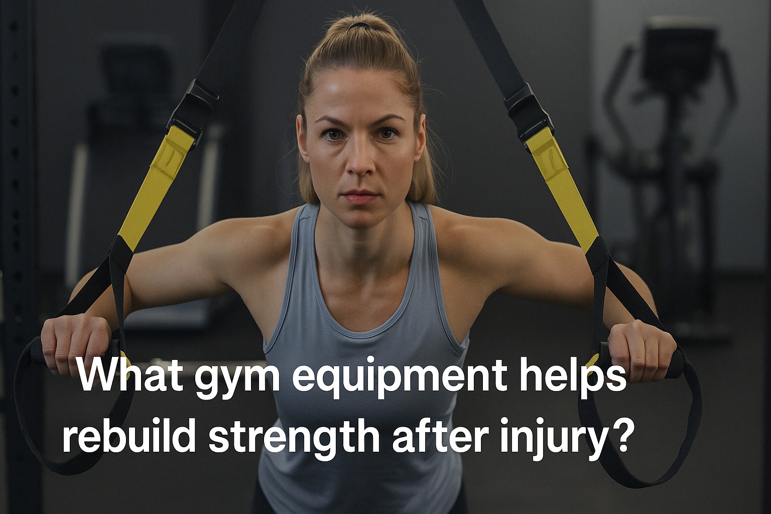 What gym equipment helps rebuild strength after injury?