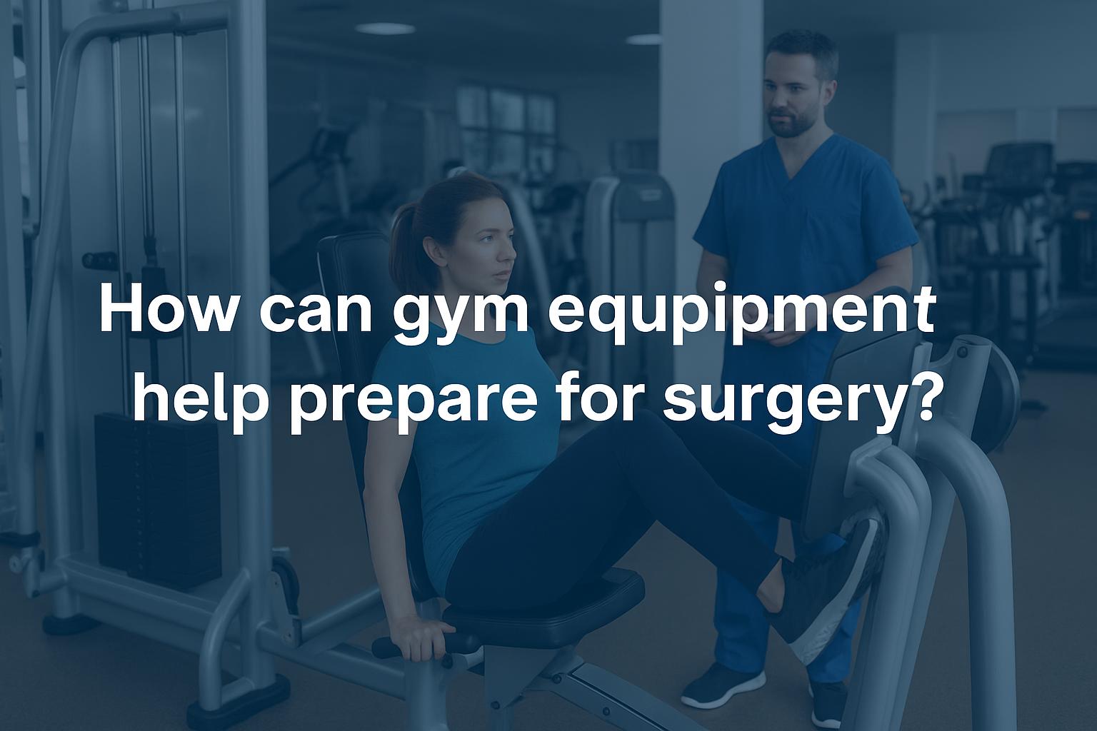How can gym equipment help prepare for surgery?