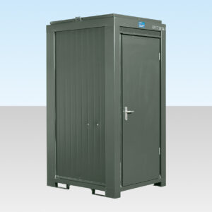 Single Mains Toilet 1.2m x 1.4m (RAL 6007) Single Mains Toilet 1.2m x 1.4m (RAL 6007)
