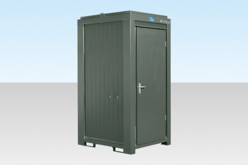 Single Mains Toilet 1.2m x 1.4m (RAL 6007) Single Mains Toilet 1.2m x 1.4m (RAL 6007)