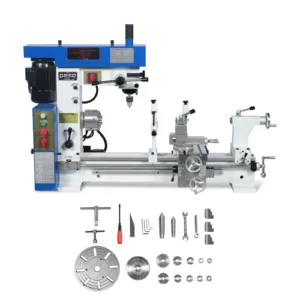 1 HP 16''x16'' Multi-Function Metal Lathe Milling Machine Head for Metalworking Combo Lathe, Drilling, and Milling Operations with Powerful Motor,...