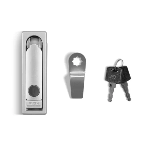 ( 1 Pack / 1 Pcs ) Integrated Flat Handle with Keys for Dry Cabinet