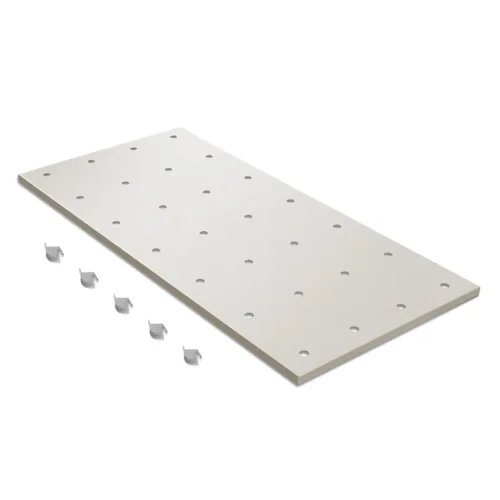 ( 1 Pack / 1 Pcs ) Shelf with 5 Pcs Clips, 1430L Cabinet, White (for SKU:203004W, 203008W, 203009W)