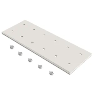( 1 Pack / 1 Pcs ) Shelf with 5 Pcs Clips, 540/730L Cabinet, White (for SKU:203002W, 203010W, 203006W, 203011W)