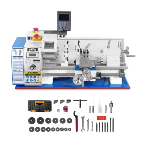 1.5‘’ Spindle Bore Metal Lathe Machine with DRO 8'' x 16'' High Precision Brushless Motor Mini 1.5HP Benchtop 0-2500 RPM Variable Speed Metal... 1.5‘’ Spindle Bore Metal Lathe Machine with DRO 8'' x 16'' High Precision Brushless Motor Mini 1.5HP Benchtop 0-2500 RPM Variable Speed Metal...