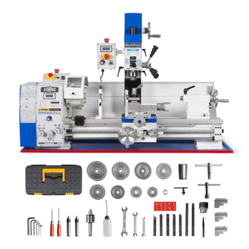 2 HP 11'' x 30'' Combination Lathe Milling Drilling Machine Brushless Motor, 1.5'' Spindle Bore, 0-2000 RPM Variable Speed, High Precision Benchtop... 2 HP 11'' x 30'' Combination Lathe Milling Drilling Machine Brushless Motor, 1.5'' Spindle Bore, 0-2000 RPM Variable Speed, High Precision Benchtop...