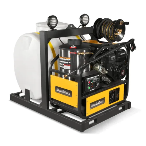 4000 PSI 4 GPM 15 HP ZONSEN E-Start Gas Engine Hot Water Pressure Washer Skid Mounted with 175 Gal Tank, HPW40DT 4000 PSI 4 GPM 15 HP ZONSEN E-Start Gas Engine Hot Water Pressure Washer Skid Mounted with 175 Gal Tank, HPW40DT