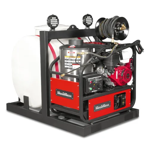 4000 PSI 4 GPM HONDA E-Start Engine Hot Water Pressure Washer Skid Mounted with 175 Gal Tank, HPW40HT 4000 PSI 4 GPM HONDA E-Start Engine Hot Water Pressure Washer Skid Mounted with 175 Gal Tank, HPW40HT