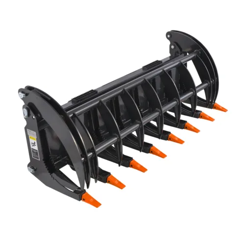 78” Skid Steer Heavy Root Rake Grapple Attachment,52in Jaw Opening , HGG-78 78” Skid Steer Heavy Root Rake Grapple Attachment,52in Jaw Opening , HGG-78