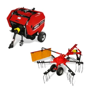 Hay Baler & Hay Rake Tedder & Disc Mower Combo, HB3120, HT100, DM6