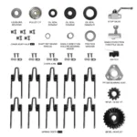 Security Screws and Nuts for Hay Baler HB3120 (SKU: 150215）